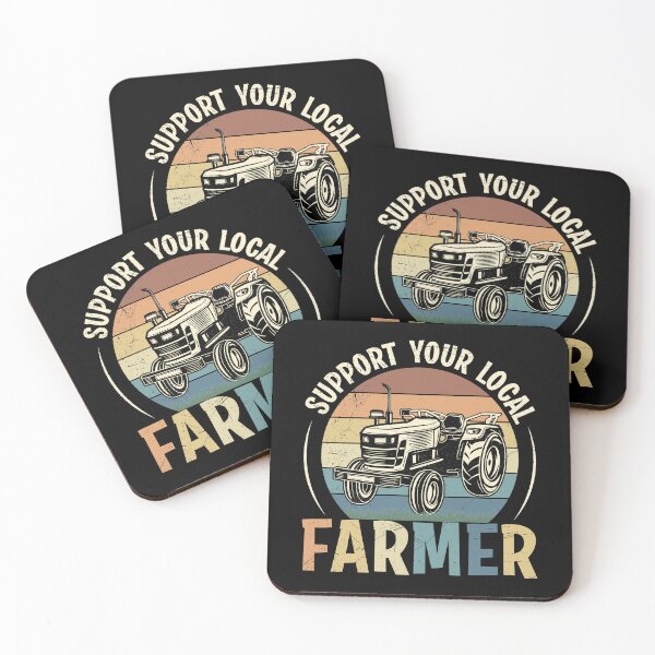 Item preview, Support Your Local Farmer, sunset colors designed and sold by Cerulean-Shop.