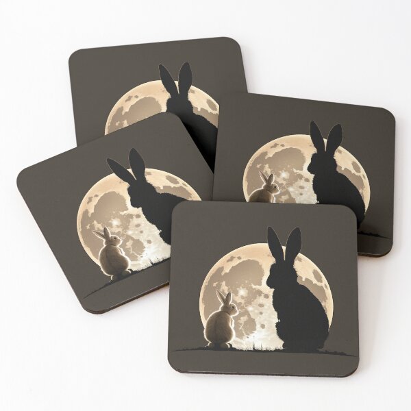 Item preview, Rabbits in the moonlight designed and sold by hhh-art.
