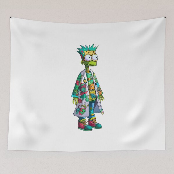 Item preview, Spiky Alien Swag: Cosmic Punk Character Art Print designed and sold by Moisky Patterns.