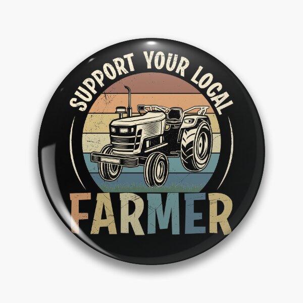 Item preview, Support Your Local Farmer, sunset colors designed and sold by Cerulean-Shop.