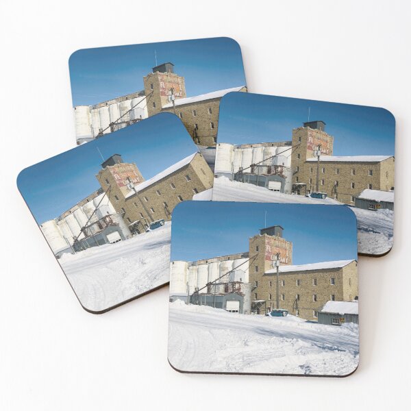 Item preview, Historic grain mill in Harlowton, Montana, at wintertime designed and sold by Travelways.