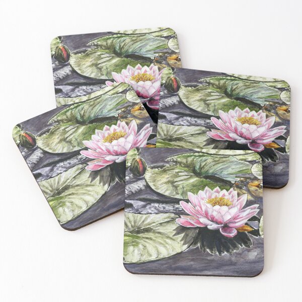 Item preview, Pink Sensation Waterlily at Burnby Hall Gardens in Pocklington, Yorkshire designed and sold by LymphomaLass.