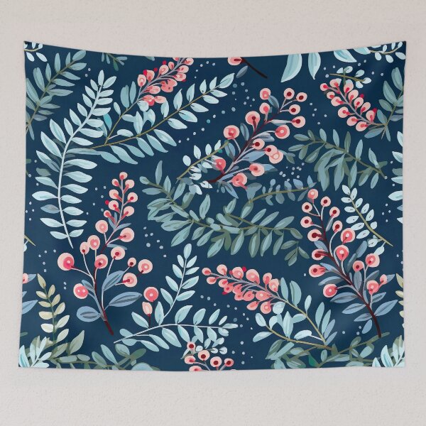 Item preview, Cottagecore Botanical Floral Herbs Plants Berries Pressed Flowers designed and sold by fluffstuffgifts.