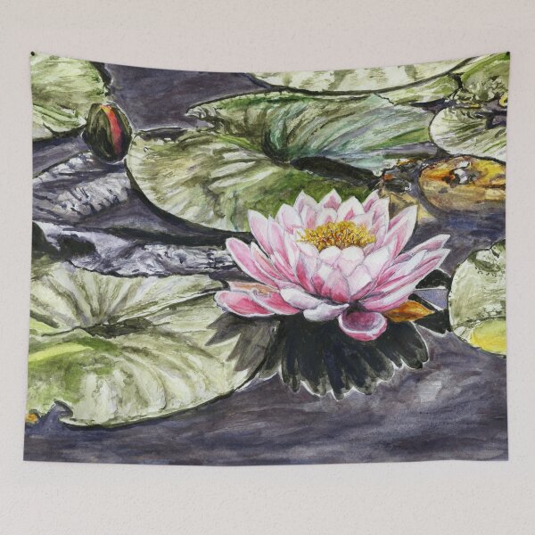 Item preview, Pink Sensation Waterlily at Burnby Hall Gardens in Pocklington, Yorkshire designed and sold by LymphomaLass.
