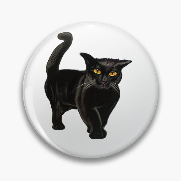 Item preview, Black Cat walking. Cat themed gifts for women, men and children. Black cat gift ideas designed and sold by Artonmytee.