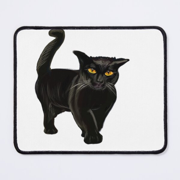 Item preview, Black Cat walking. Cat themed gifts for women, men and children. Black cat gift ideas designed and sold by Artonmytee.