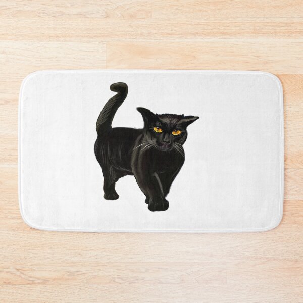 Item preview, Black Cat walking. Cat themed gifts for women, men and children. Black cat gift ideas designed and sold by Artonmytee.