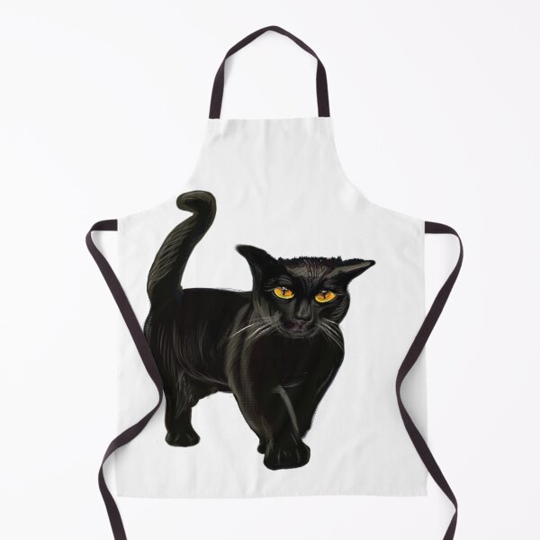 Item preview, Black Cat walking. Cat themed gifts for women, men and children. Black cat gift ideas designed and sold by Artonmytee.