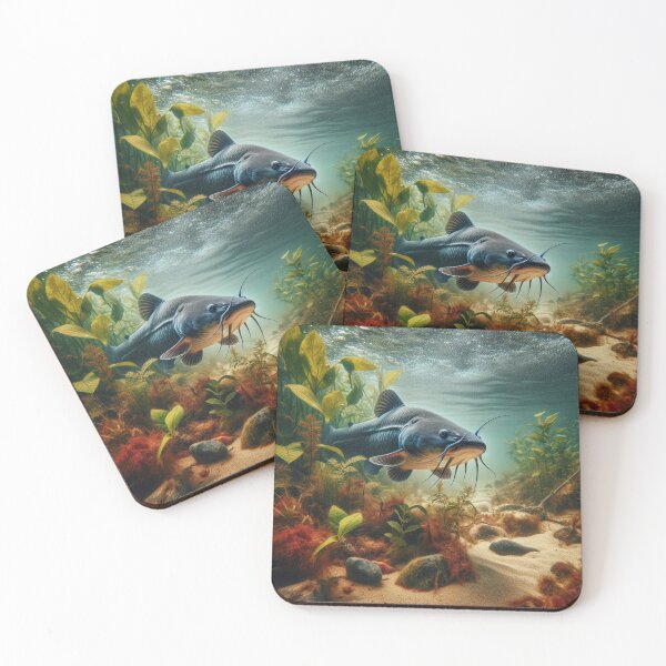 Item preview, River Rendezvous - Catfish in the Swirling Waters designed and sold by ProgressMagnet.