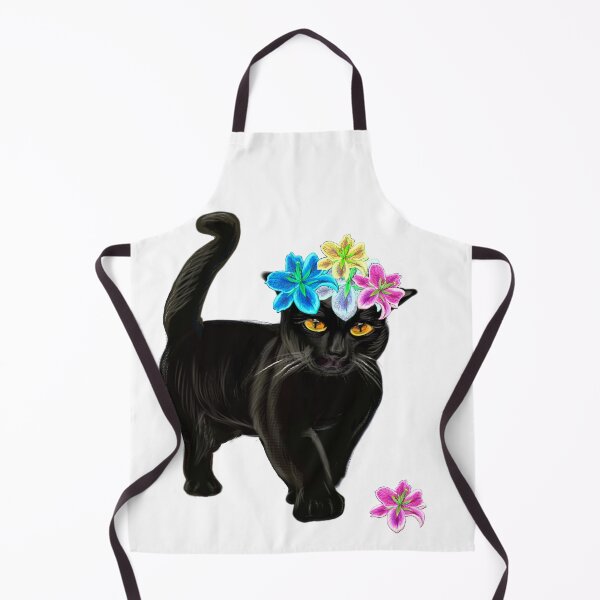 Item preview, Black Cat walking. Cat themed gifts for women, men and children. Black cat gift ideas designed and sold by Artonmytee.