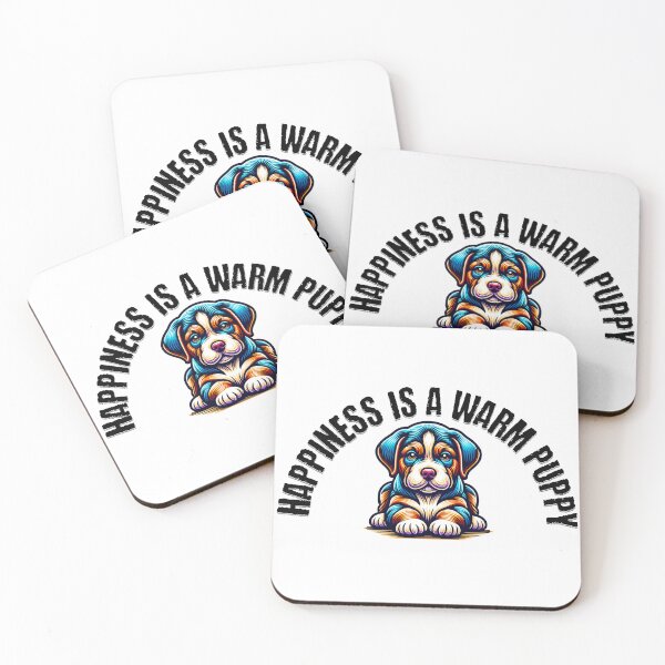 Item preview, Happiness is a warm puppy designed and sold by NostosArt.