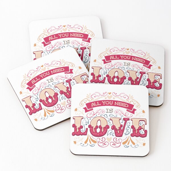 Item preview, All You Need is Love: Wall Art with Vintage Script Font designed and sold by OpsDesing.