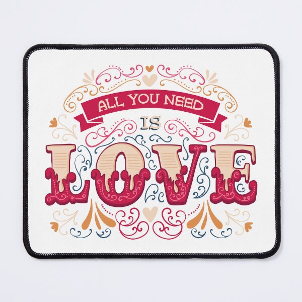 Item preview, All You Need is Love: Wall Art with Vintage Script Font designed and sold by OpsDesing.
