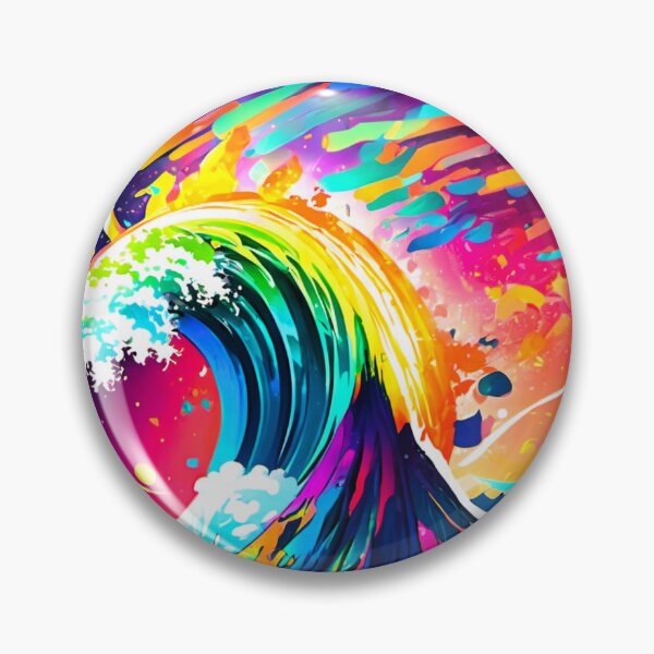 Item preview, multicolored waves crash designed and sold by janjacbu.