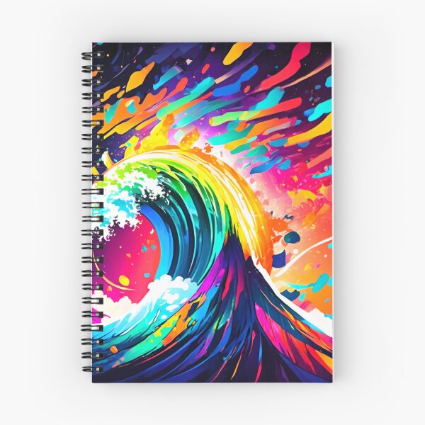 Item preview, multicolored waves crash designed and sold by janjacbu.