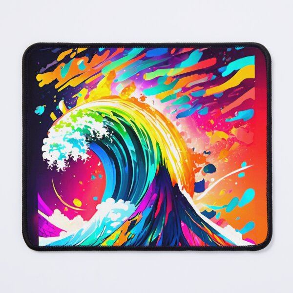 Item preview, multicolored waves crash designed and sold by janjacbu.