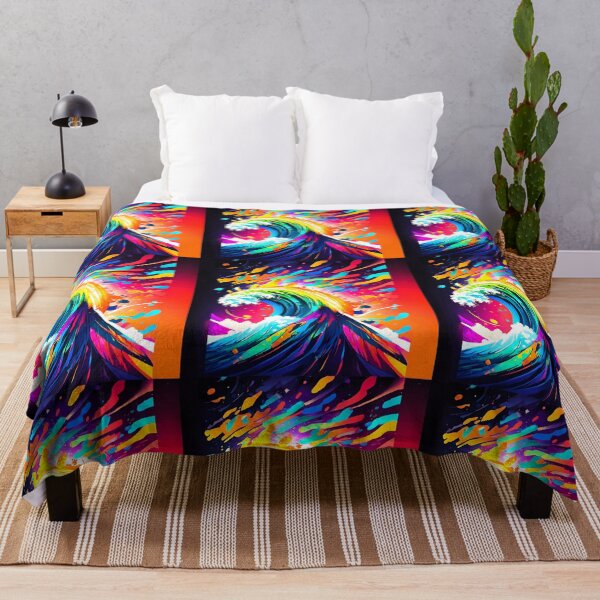 Item preview, multicolored waves crash designed and sold by janjacbu.