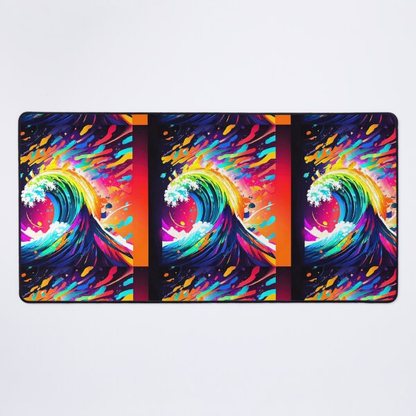 Item preview, multicolored waves crash designed and sold by janjacbu.