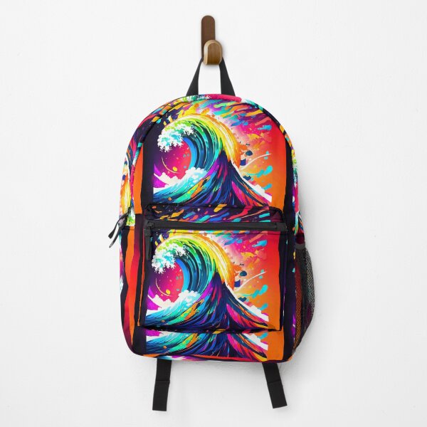Item preview, multicolored waves crash designed and sold by janjacbu.
