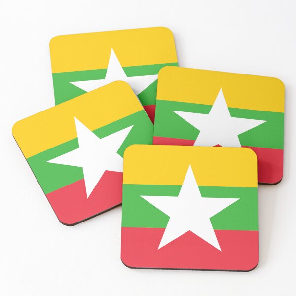 Item preview, Flag of Myanmar Burma designed and sold by FlagsandSymbols.