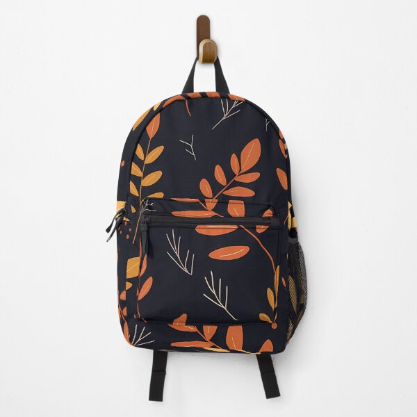 Item preview, Enchanted Forest Leaves on Midnight Black designed and sold by Rokoyo Prints.