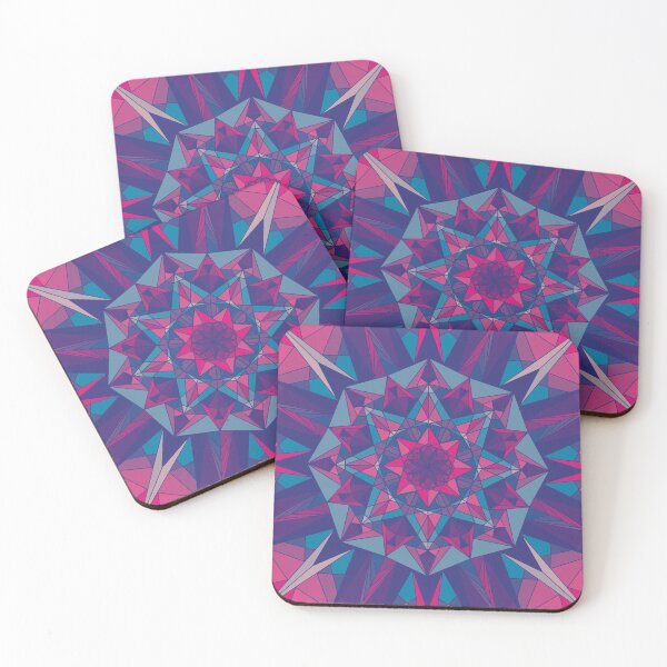 Item preview, Sharp star crystal mandala purple designed and sold by Depression-Art.