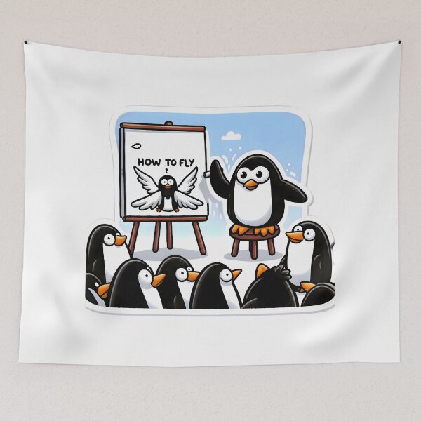 Item preview, PenguinFlight 101 designed and sold by AI-Only Creations.