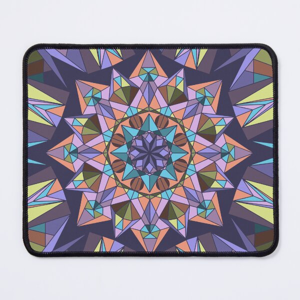Item preview, Sharp star crystal mandala vintage designed and sold by Depression-Art.