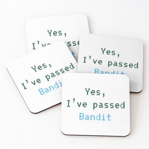 Item preview, Passed BANDIT (Dark Green W Blue): A Cybersecurity Design designed and sold by McNerdic.