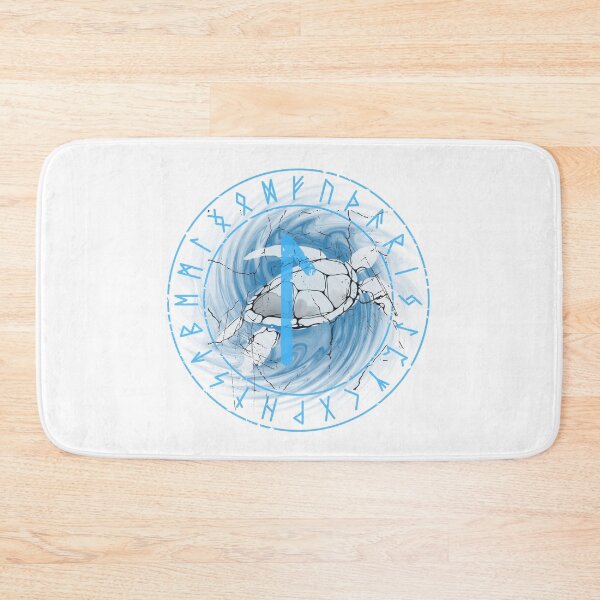 Item preview, Norse Rune Laguz - Turtle - Going with the Flow designed and sold by HausKatz.