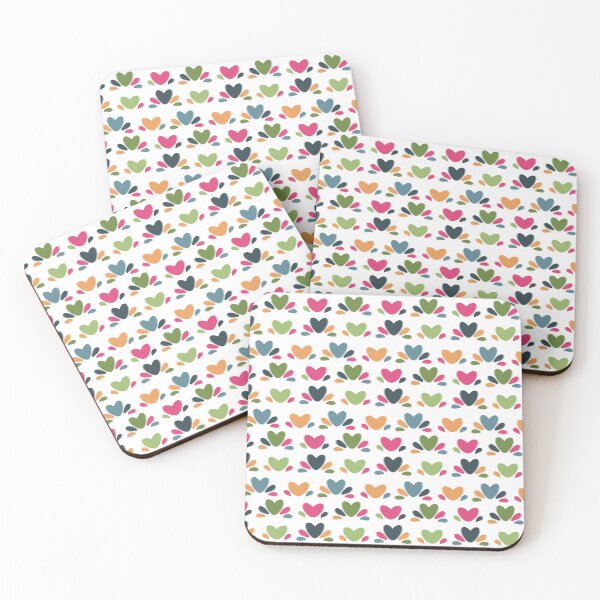 Item preview, Vibrants Hearts - White designed and sold by JaselviiStudio.