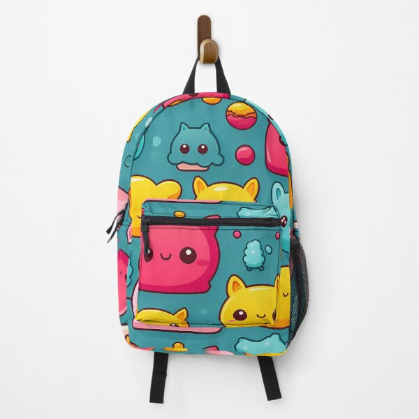 Item preview, Cuddly Kawaii Creatures on Cyan designed and sold by Rokoyo Prints.