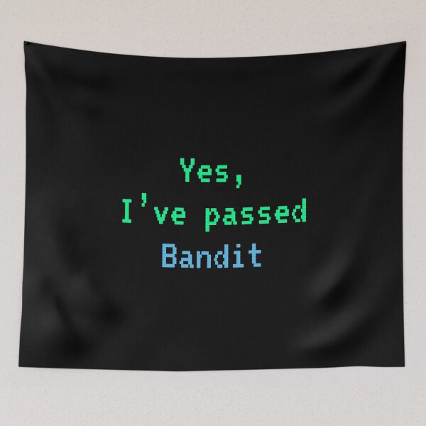 Item preview, Passed BANDIT (Bright Green W Blue): A Cybersecurity Design designed and sold by McNerdic.