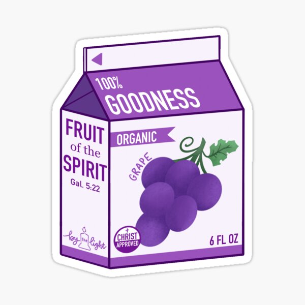 Item preview, Fruits of the Spirit Juice Box - Goodness Grape Juice designed and sold by bythelight.
