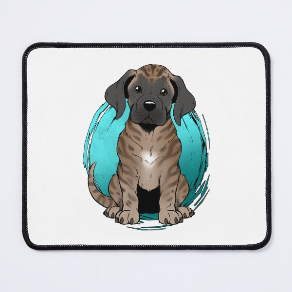 Item preview, Cute Brindle English Mastiff Puppy Smiling designed and sold by FurPalArt.
