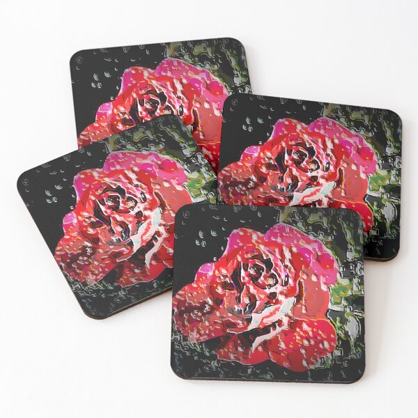 Item preview, Raindrops on rose blossom designed and sold by Klickkunstwerke.