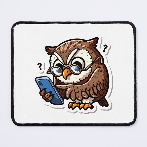 Item preview, Owl LOL: Texting Talons vs. Smartphone Struggles! designed and sold by AI-Only Creations.