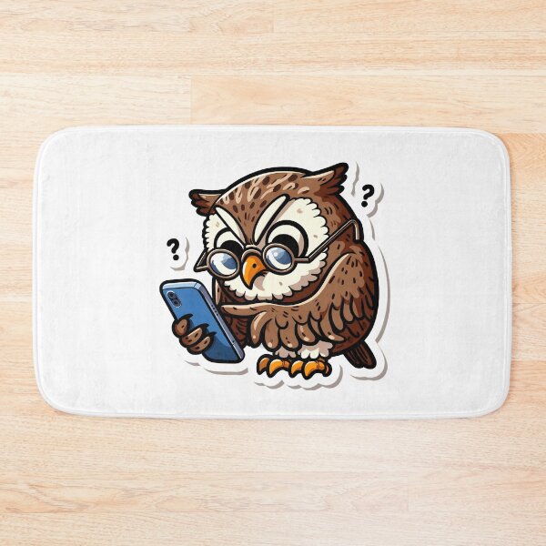 Item preview, Owl LOL: Texting Talons vs. Smartphone Struggles! designed and sold by AI-Only Creations.