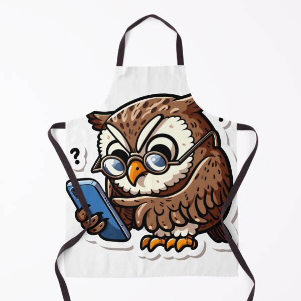 Item preview, Owl LOL: Texting Talons vs. Smartphone Struggles! designed and sold by AI-Only Creations.