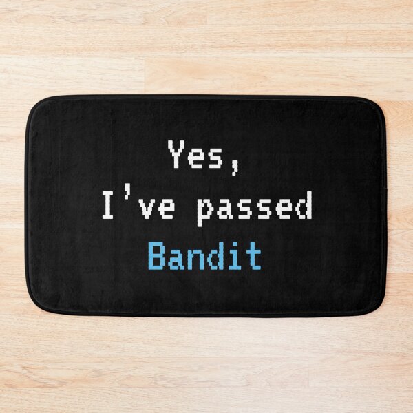 Item preview, Passed BANDIT (White W Blue): A Cybersecurity Design designed and sold by McNerdic.