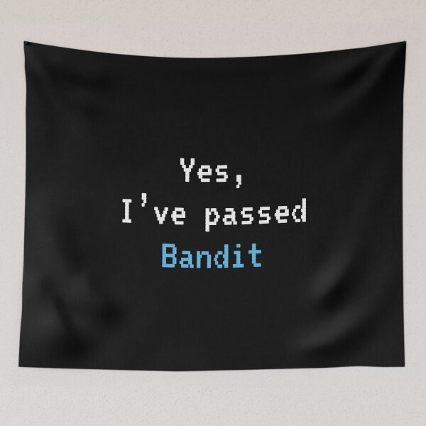 Item preview, Passed BANDIT (White W Blue): A Cybersecurity Design designed and sold by McNerdic.