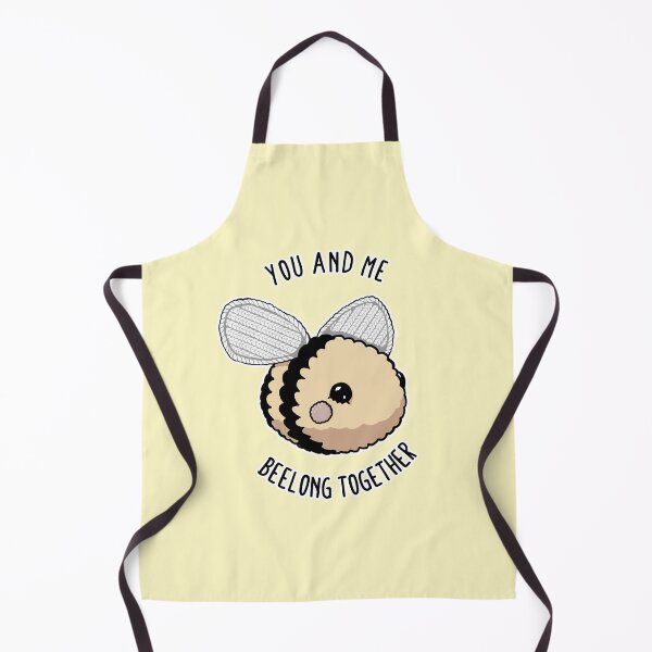 Item preview, You and Me Beelong Together Knitted Bee Drawing by UB Draws designed and sold by UB Draws.