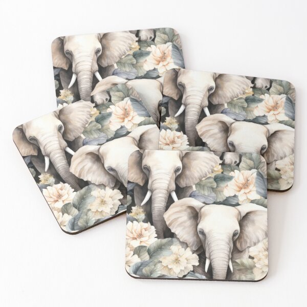 Item preview, Floral Elephants designed and sold by Eden Digital Creative.