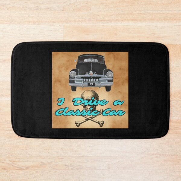 Item preview, Black FJ Holden on Skull and Cross Bones - I DRIVE A CLASSIC CAR, whats your SuperPower? designed and sold by Michael van der Hoorn.