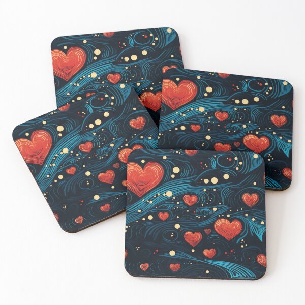 Item preview, Red Hearts designed and sold by Pedra Panda.
