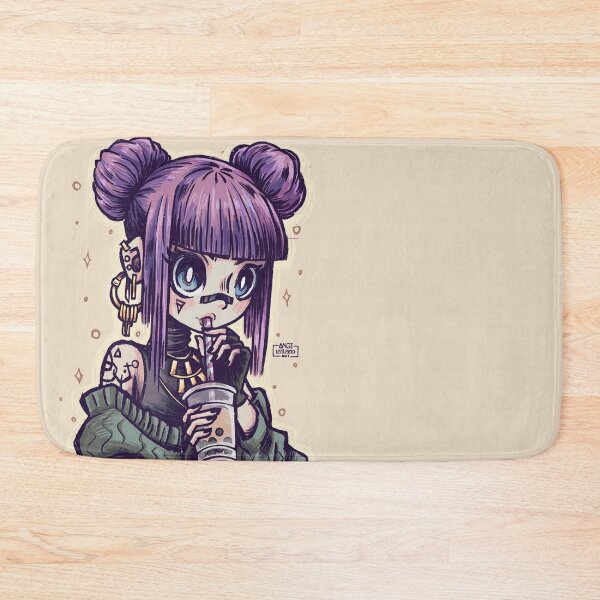 Item preview, girl drinking bobba tea designed and sold by AngiLaguado.
