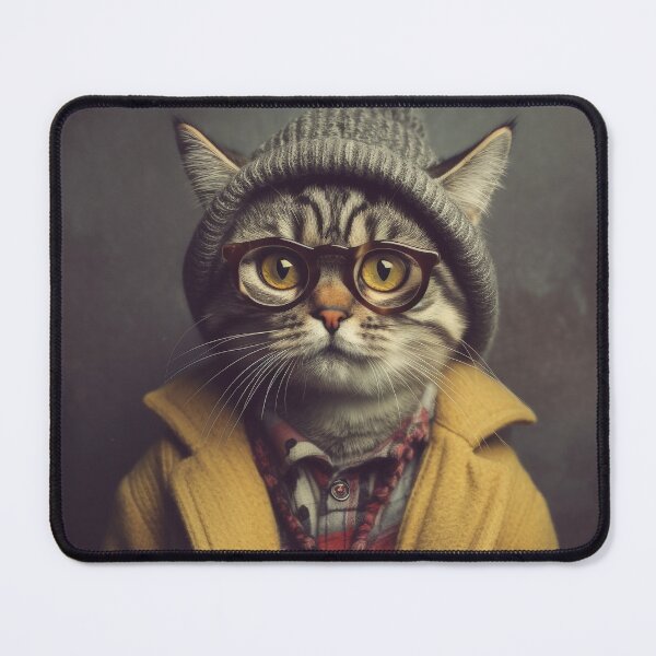 Item preview, Hipster cat 2 designed and sold by hhh-art.