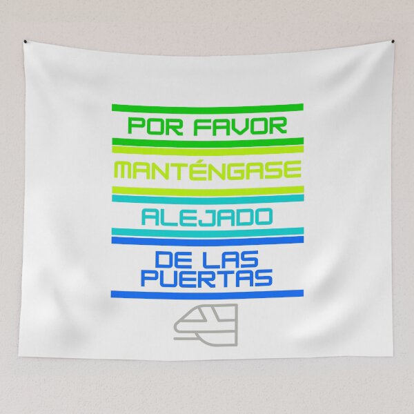 Item preview, Please stand clear of the doors - Spanish - cool designed and sold by partyintheburbs.