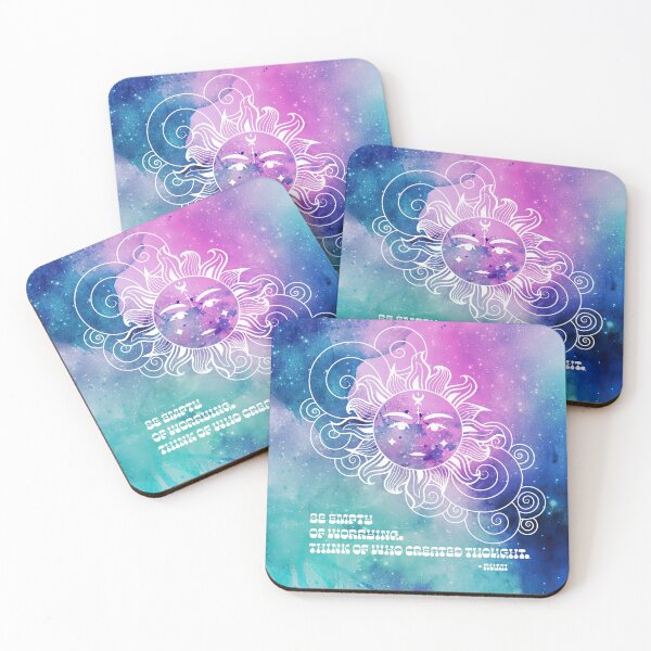 Item preview, Cosmic Aesthetic Rumi Quote - Free Your Mind - Be empty of worrying. Think of who created thought. designed and sold by Trish Dish.