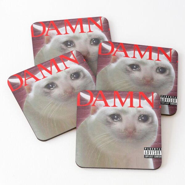 Item preview, Sad Cat DAMN designed and sold by meme-stuff.